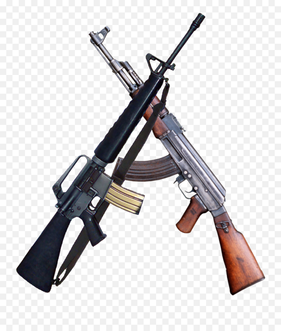 Crossed Guns Png 5 Image - Ak 47 And M16 Png,Rifle Png - free ...