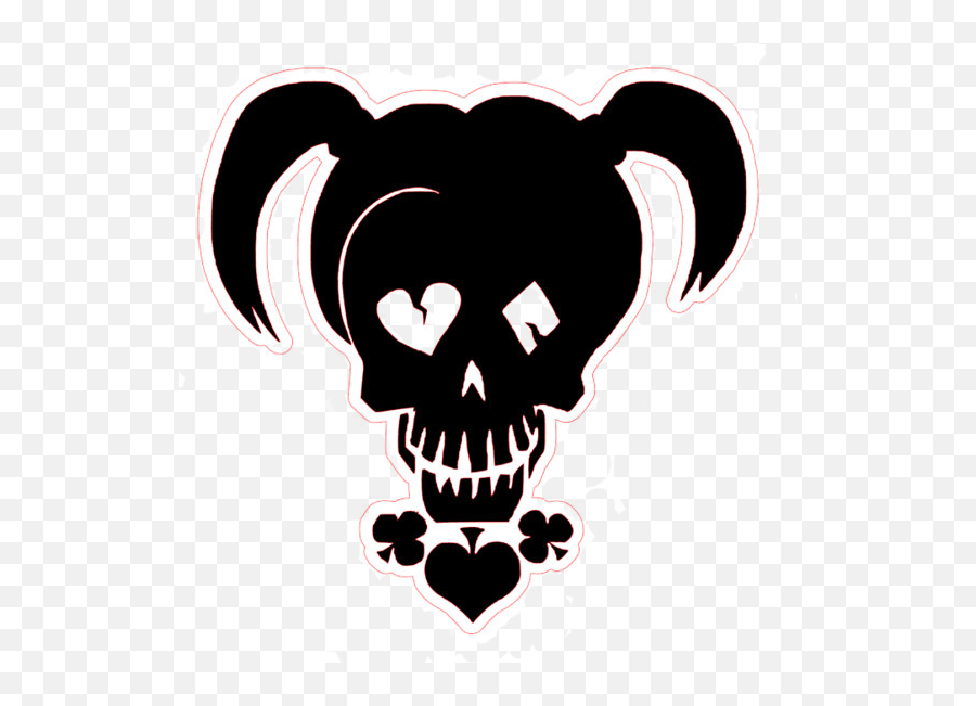Harley Quinn Face Tattoo Png - Suicide Squad Harley Quinn Logo Png,Suicide Squad Logo Png