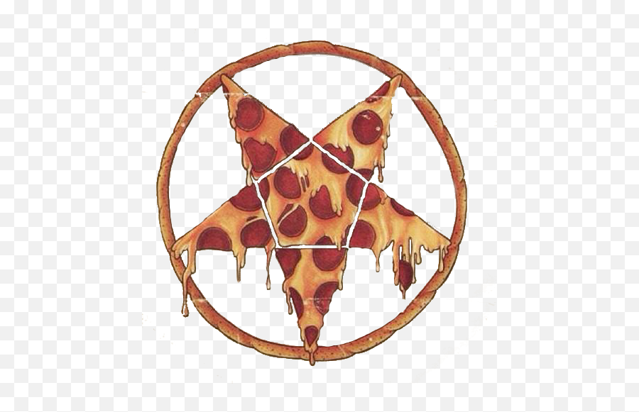 Mine Cool Edit Pizza Satan Transparent - Satan Pizza Png,Pentagram Transparent