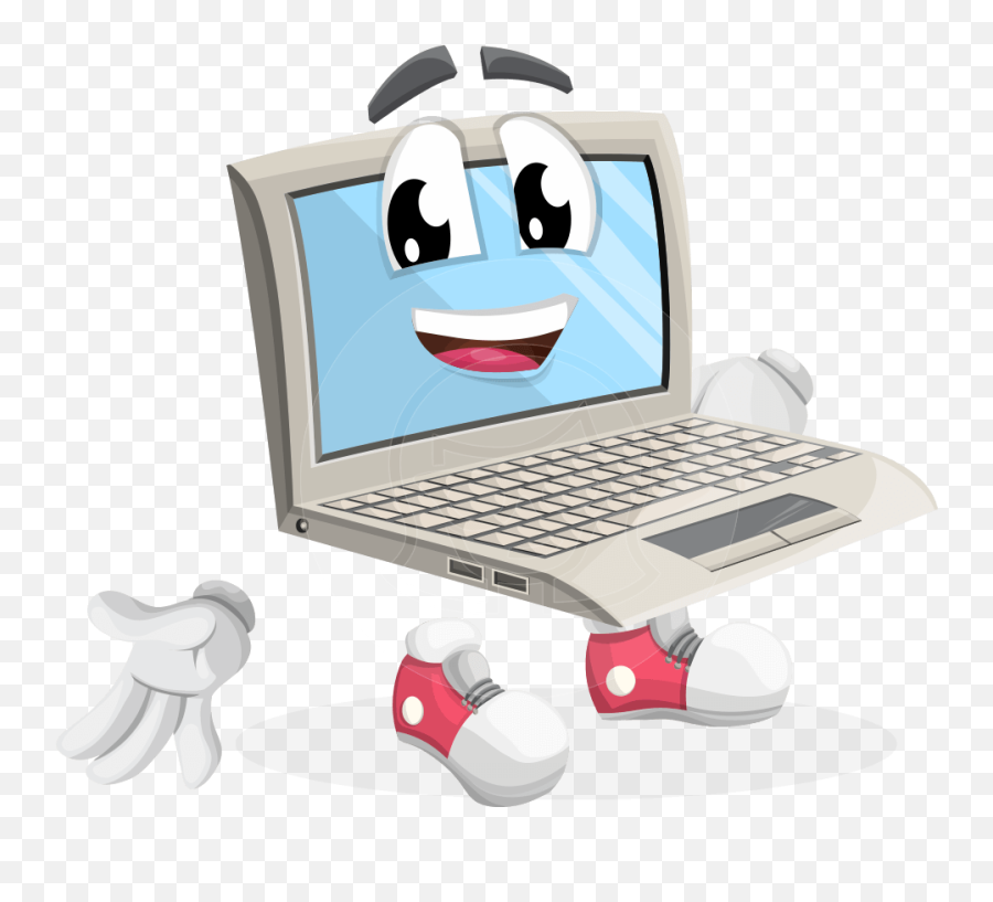 Computer Clipart Free Snowflake - Cartoon Laptop Clipart Png,Computer Clipart Png