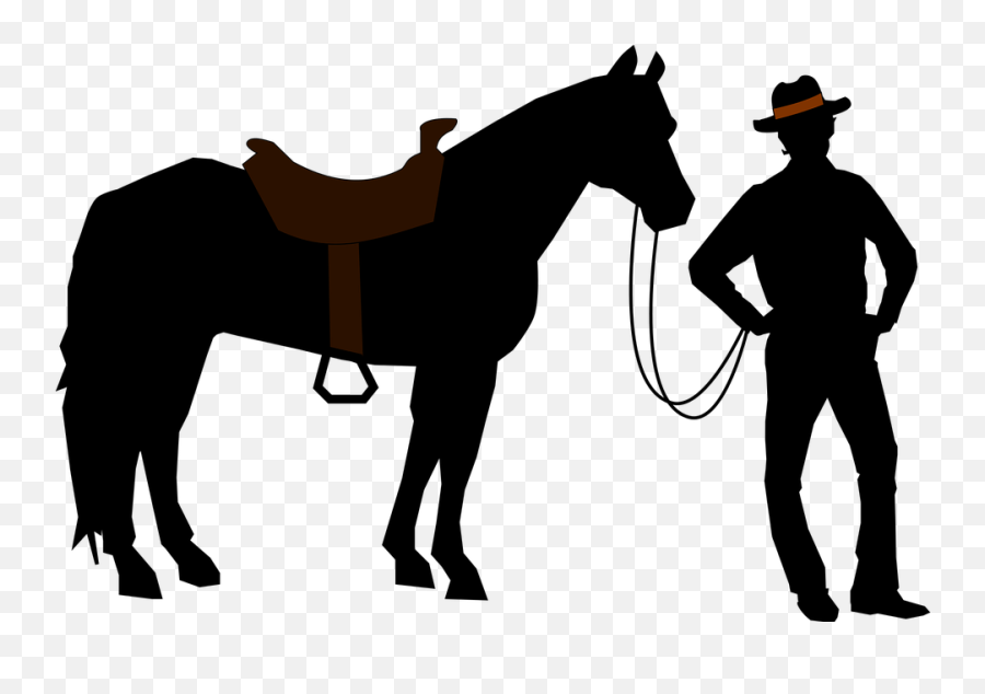 Cowboy Silhouette Png 3 Image - Silhueta Homem Com Cavalo,Cowboy Silhouette Png