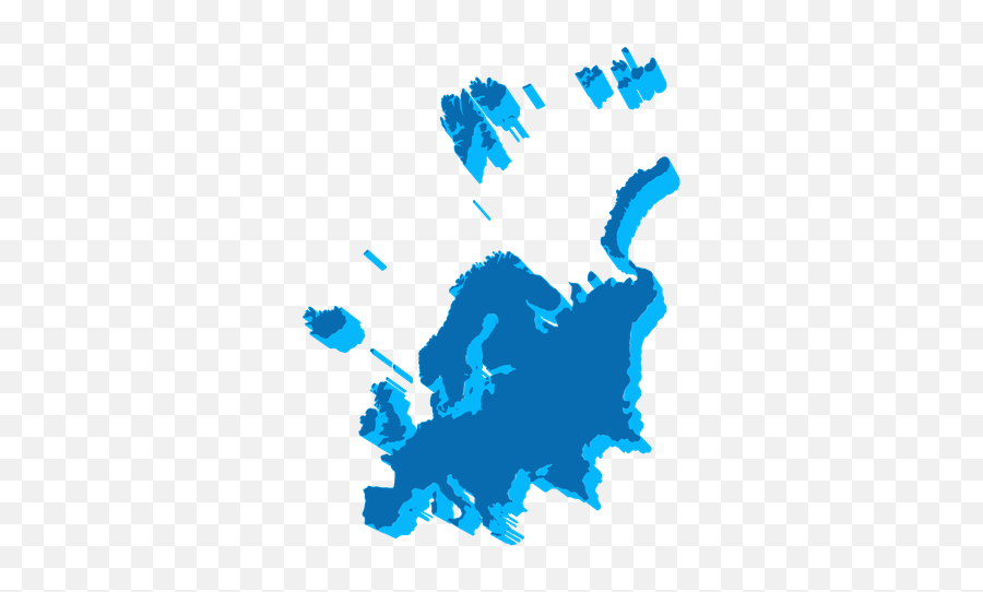 Europe Map Icon Of Flat Style - Available In Svg Png Eps Europe Map Light Blue,Europe Map Png