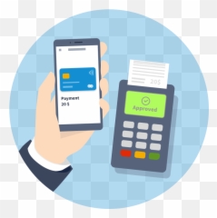 Google Pay And Apple Provisioning Verification - Mobile Payment Illustration Png