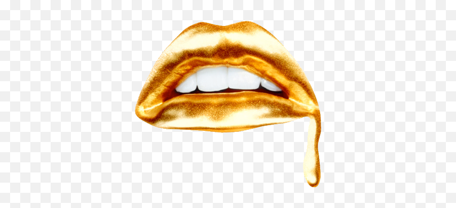 Gold Lips Png Image With No Background - Gold Lips Png,Gold Lips Png