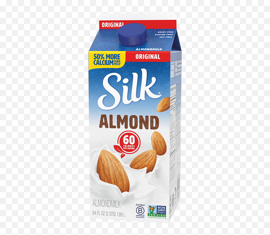 Original Almondmilk - Silk Original Almond Milk Png,Milk Transparent Background
