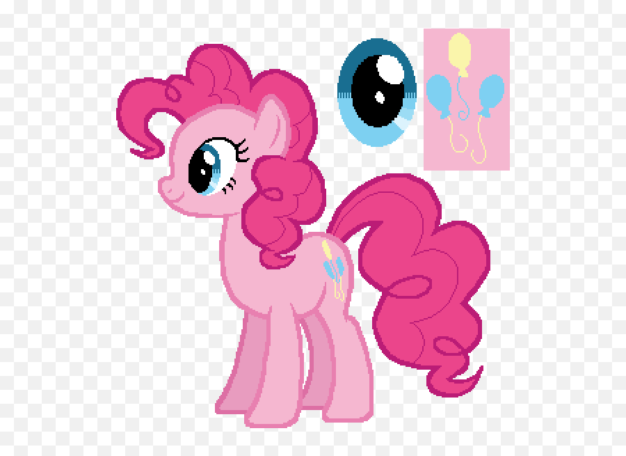 Pinkie Pie - Color Guide Mlp Vector Club Mlp Color Guide Png,Pinkie Pie Transparent
