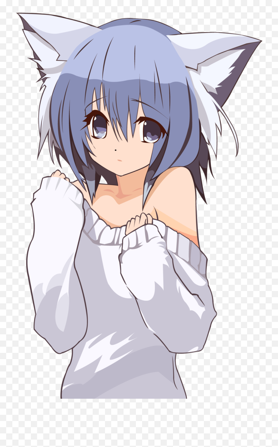 Cat Girl Pullover Transparent Png - Stickpng Neko Girl,Anime Girls Transparent