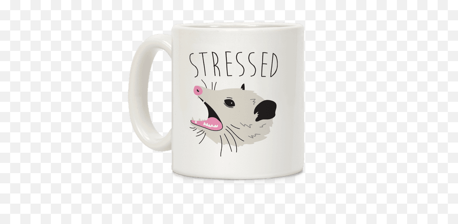 Stressed Opossum Coffee Mug With Images Mugs - Stressed Opossum Mug Png,Opossum Png