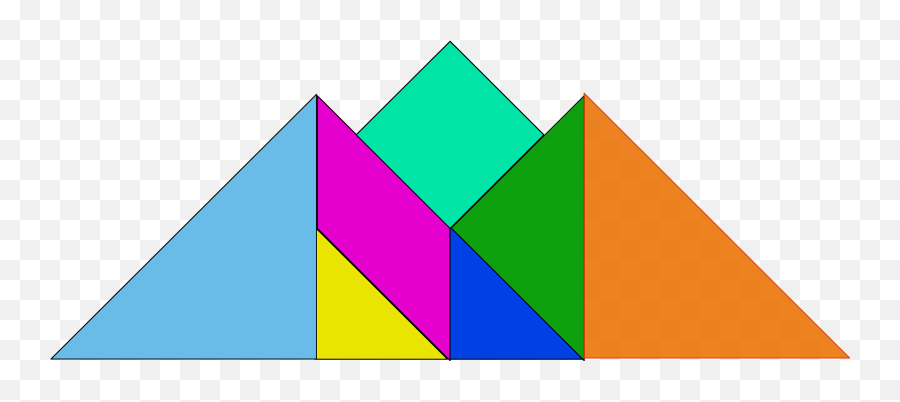 Tangram Pyramids Clipart Free Download Transparent Png - Tangram Mountain,Pyramids Png