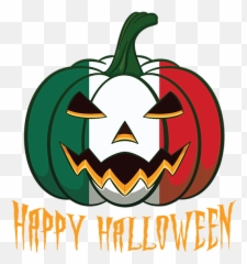 Mexican Flag Halloween Pumpkin Jack Lantern Costume Heathers T - Shirt Mexico O png