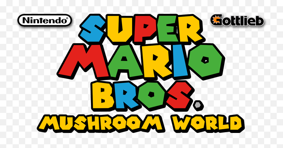 Super Mario Bros Mushroom World Gottlieb 1992 Wheel - Super Mario Brothers Mushroom World Gottlieb 1992 Png,Super Mario Bros Logo