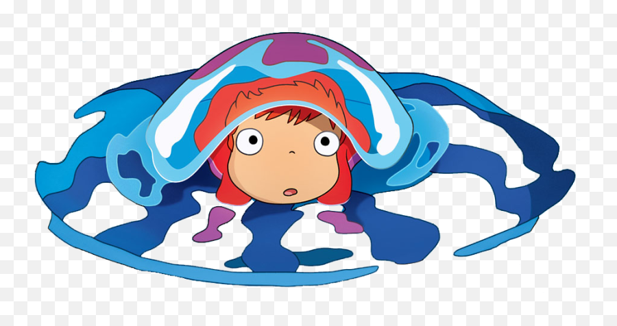 Cliff Clipart Underwater Ocean - Ponyo Studio Ghibli Ponyo Studio Ghibli Characters Png,Studio Ghibli Png