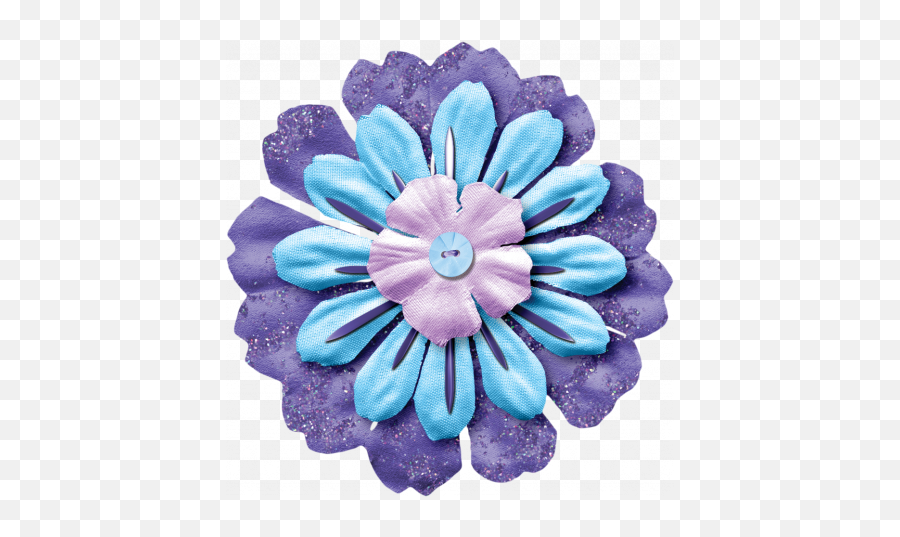 Easter Blooms Purple And Blue Flower Graphic By Deborah - Gerbera Png,Blue Flower Transparent