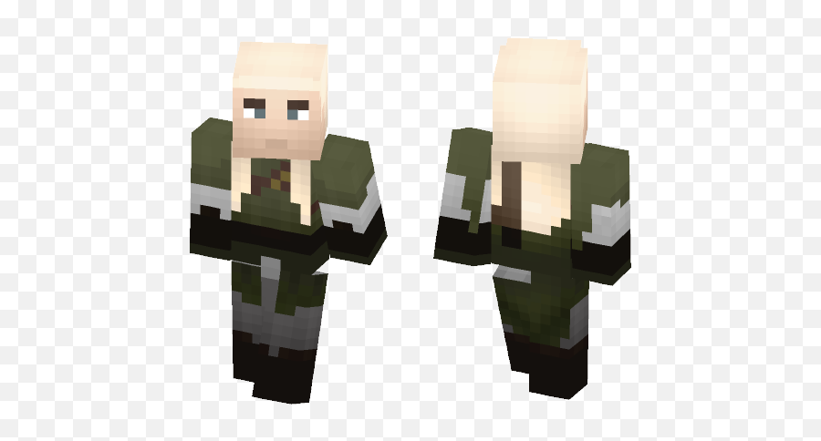 Download Legolas Lord Of The Rings Minecraft Skin For Free - Green Hair Minecraft Skin Png,Legolas Png