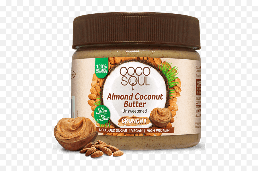 Coco Soul Almond Coconut Butter U2013 Crunchy - Coco Soul Peanut Butter Png,Butters Png