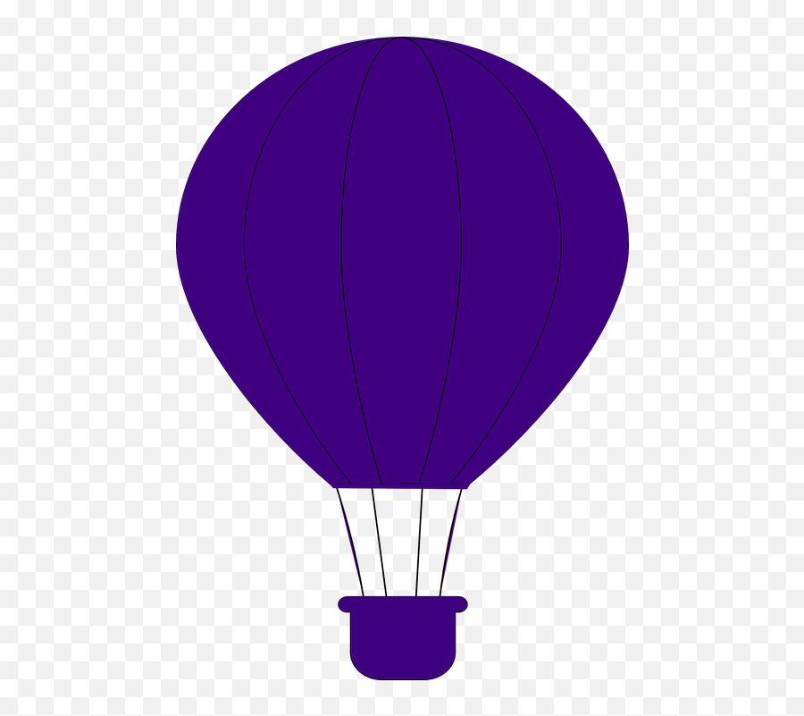 Balloon Indigo Hot Air - Free Vector Graphic On Pixabay Purple Hot Air Balloon Clipart Png,Purple Balloons Png