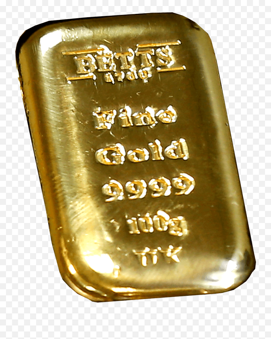 100g Gold Bar - Solid Png,Gold Bar Png