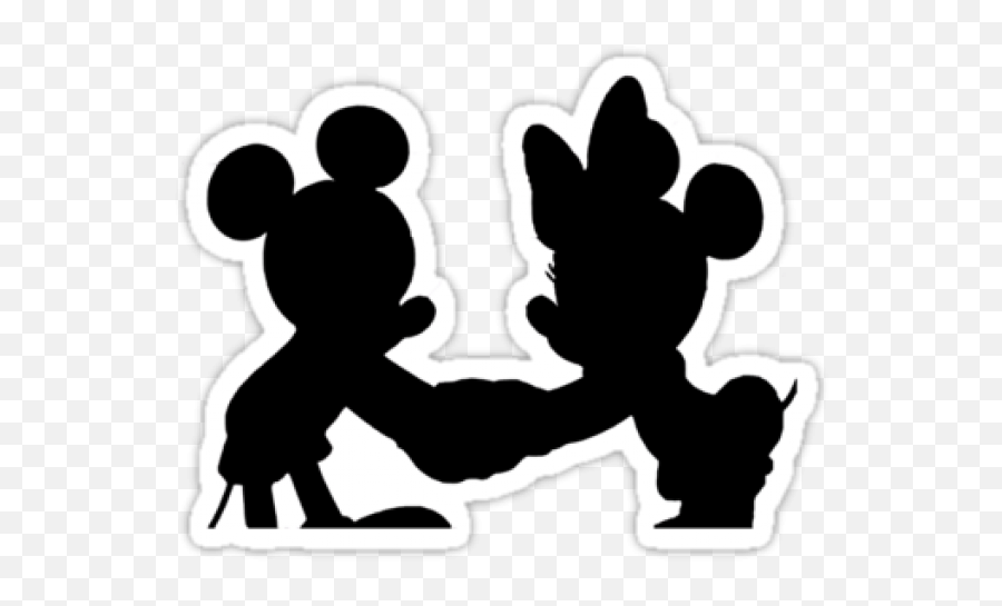 Download Hd Mickey And Minnie - Fictional Character Png,Mickey Silhouette Png