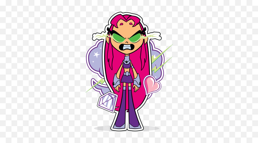 Starfire Png 5 Image - Teen Titan Go Stickers Whatsapp,Starfire Png