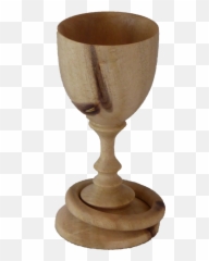 Woodturning Goblet With Captive Ring - Rings png