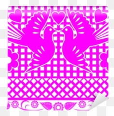 Mexican Decoration Papel Picado Wall Mural U2022 Pixers We Live To Change - Frame Png Papel Picado Mexicano,Papel Picado Png
