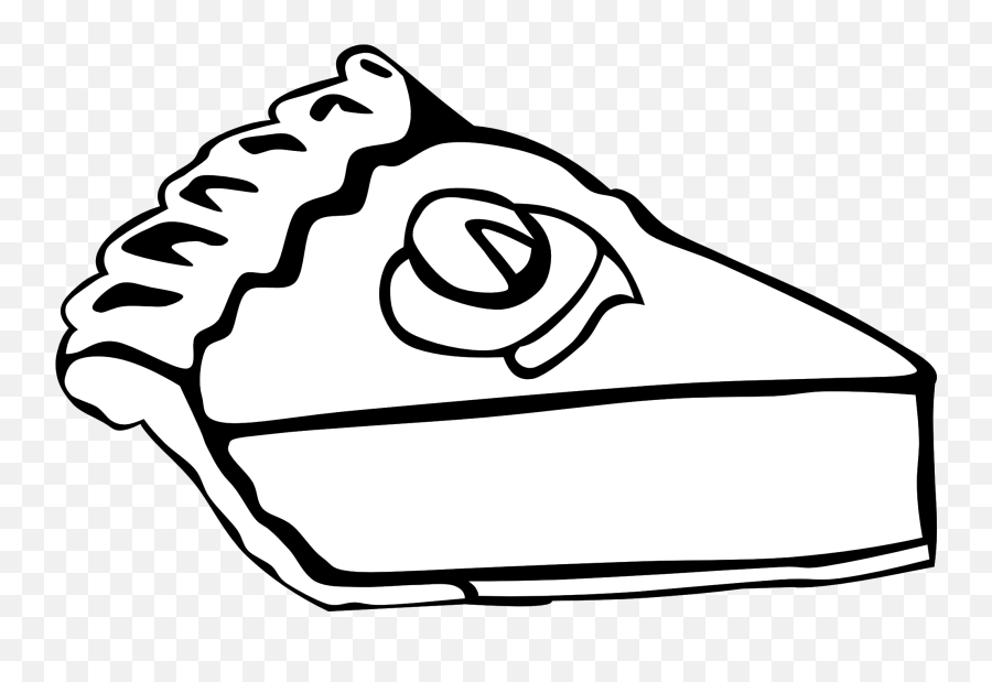 Library Of Black And White Image Transparent Stock - Pie Black And White Png,Cartoon Food Png