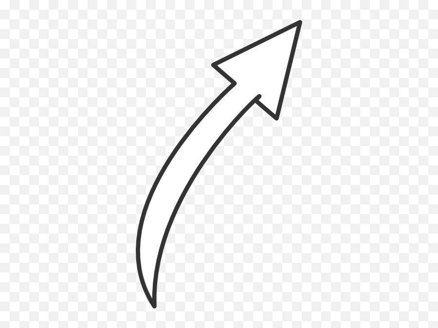 White Curved Arrow Png 4 Image - White Curved Arrow Clipart,Curved Arrows Png