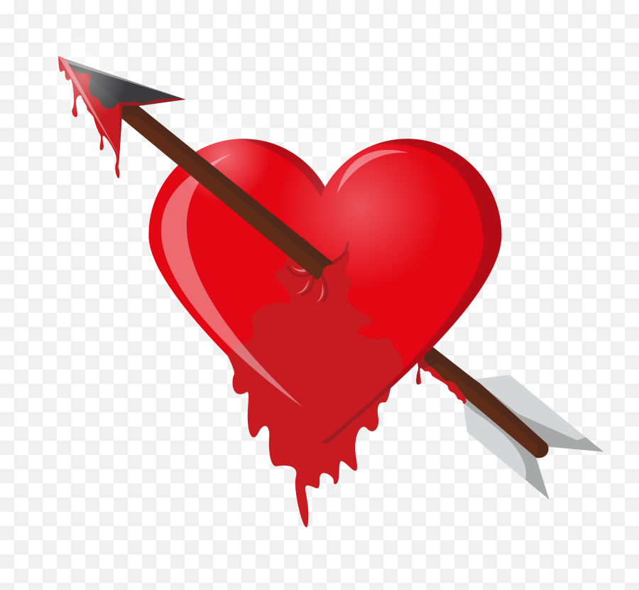 Flecha Del Corazón Goteando Sangre Png - Love Arrow Png,Flecha Roja Png