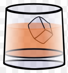 Glass Clipart Whiskey - Glass Clip Art Png,Whiskey Glass Png