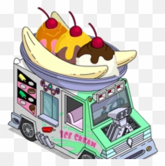 Tapped Out Wiki - Simpsons Ice Cream Van Png,Ice Cream Truck Png