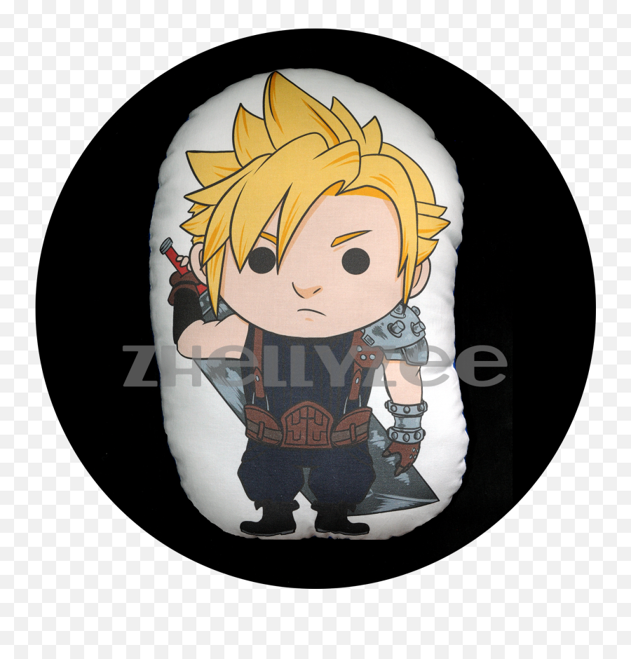 Cloud Strife Pillow Plush Zhellyzee Online Store Powered - Thor Png,Cloud Strife Transparent