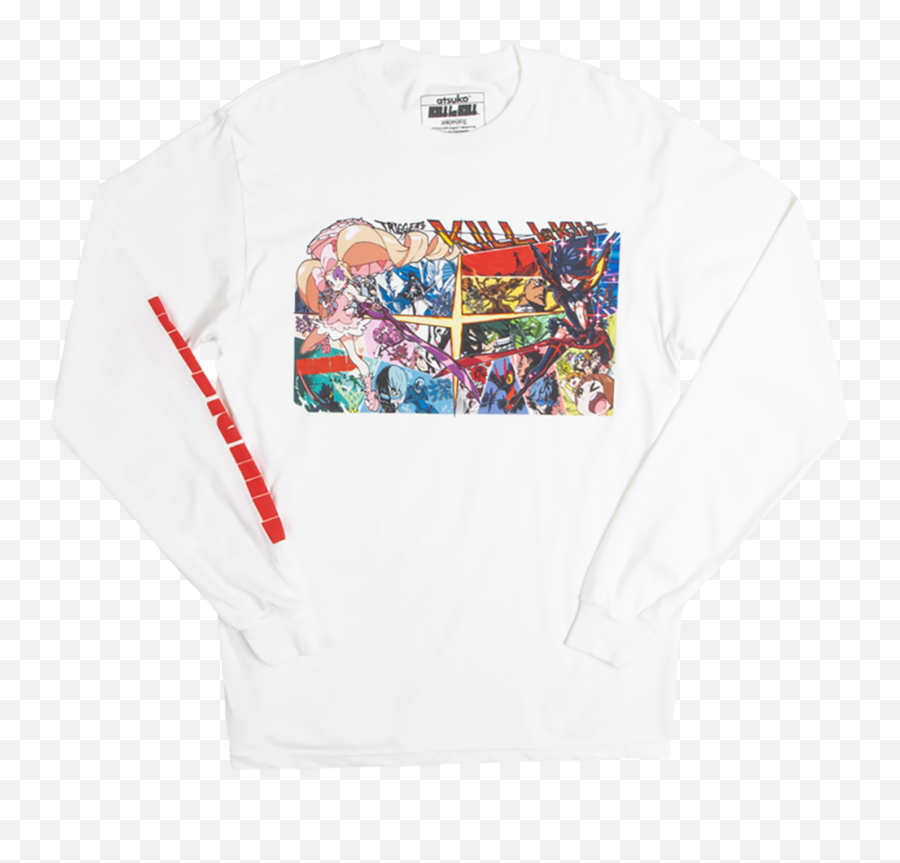 Kill La Comic Panel White Long Sleeve Teeu2013 Atsuko - Long Sleeve Png,Kill La Kill Png