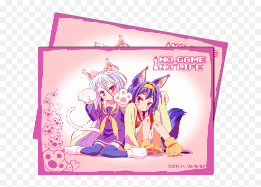 Download Utra Pro Game Sleeves - No Game No Life Nayaa Shiro Izuna Hatsuse And Shiro Png,No Game No Life Logo