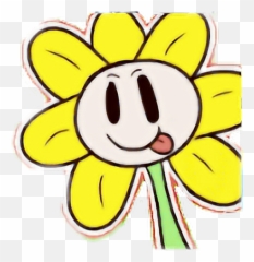 Download Undertaleflowey Undertale - Outline Of Sun Flower Png,Flowey Png