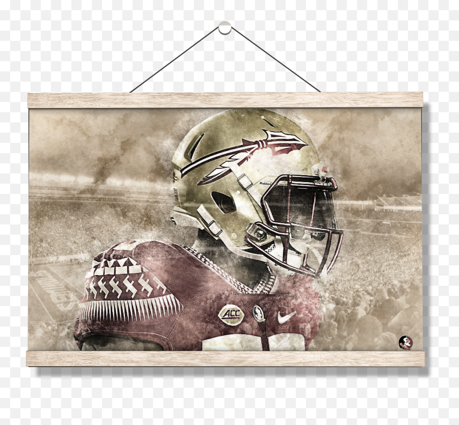 Florida State Seminoles - Vintage Nole Revolution Helmets Png,Icon Mainframe Skull Helmet