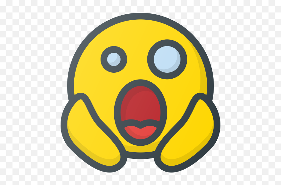 Emoji Emote Emoticon Emoticons - Scared Icon Png,Scared Emoji Png