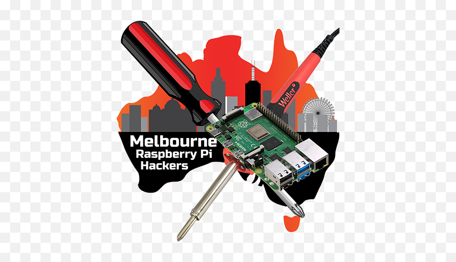 Hab Melbourne Raspberry Pi Hackers Group - Electronic Engineering Png,Raspberry Pi 3 Thermometer Icon