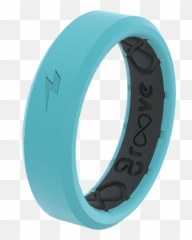 Zeus Aqua Thin Ring - Solid png
