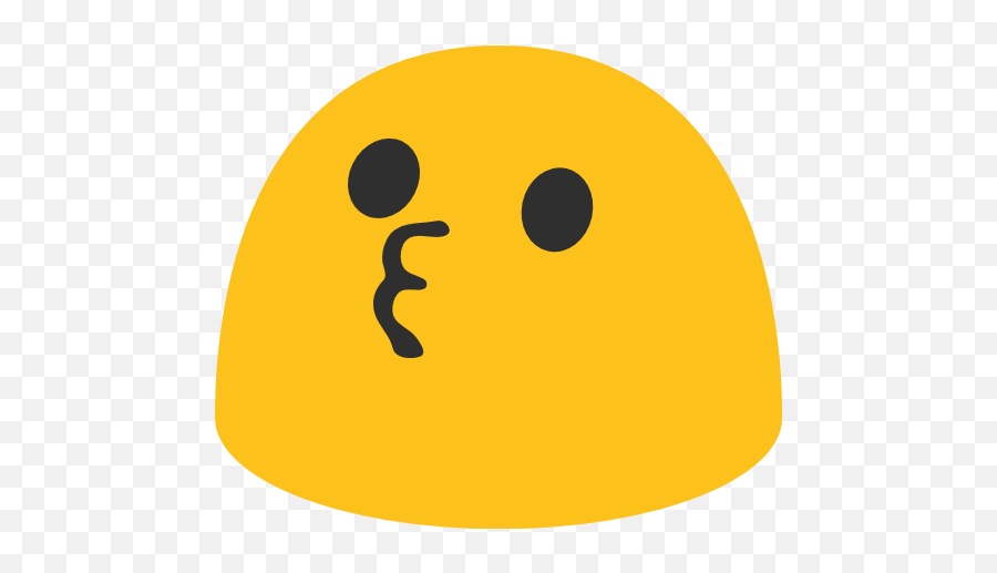 Kissing Face - Blob Kiss Emoji Png,Kissing Icon Facebook