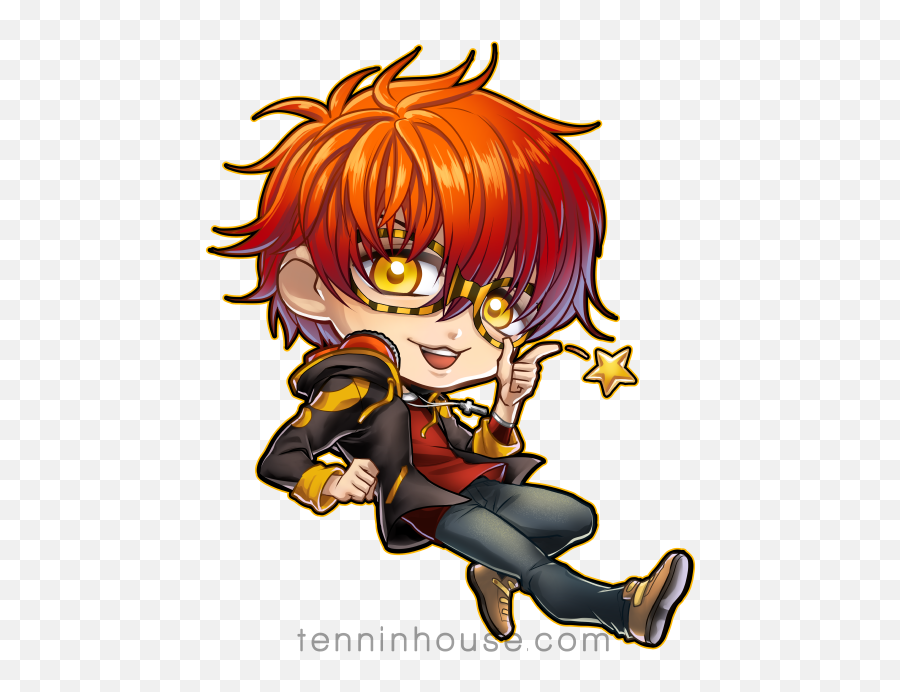 Fanart - Chibi Mystic Messenger Fanart 707 Png,Mystic Messenger Icon Maker