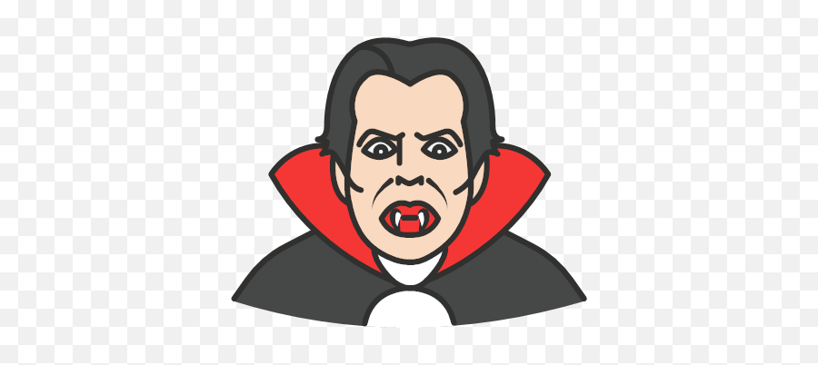 Sucking Dracula Halloween Vampire Icon - Famous Character Png,Screaming Icon