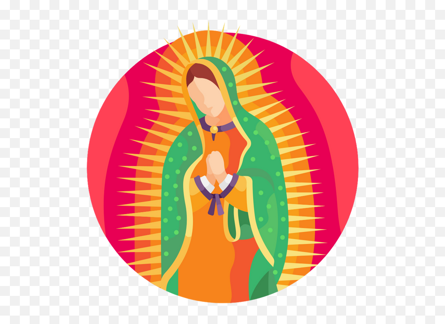 Mexican Stickers - Virgen De Guadalupe Icono Png,Icon Of Our Lady Of Guadalupe