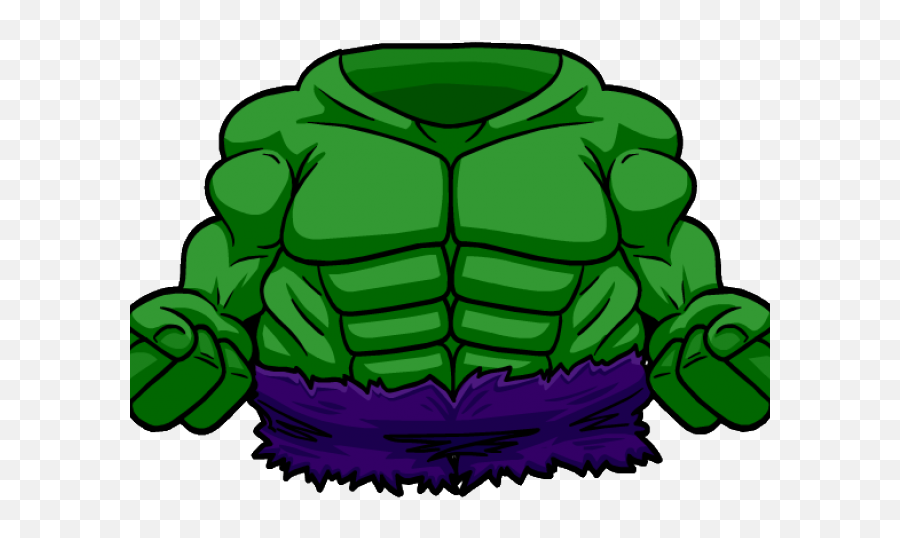 Hulk Body Png Transparent - Hulk Club Penguin,Hulk Smash Png