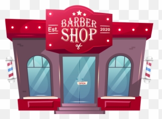 Barber Shop Icon - Download in Colored Outline Style Illustration png