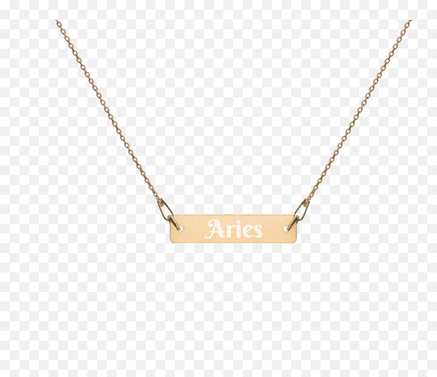 Zodiac Sign Bar Necklaceu2014 Dharma Drops - Self Love Bar Necklace Png,Zodiac Signs Png