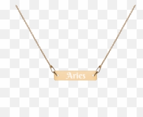Zodiac Sign Bar Necklaceu2014 Dharma Drops - Self Love png