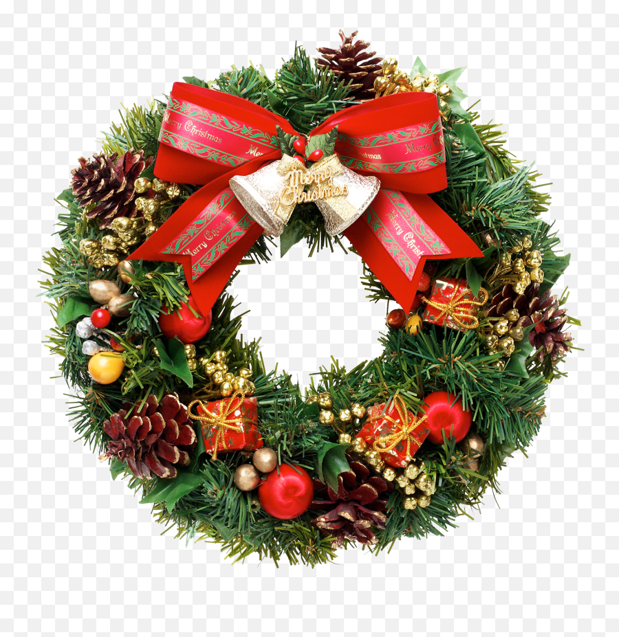 Download Christmas Wreath Png Clipart - Christmas Wreath High Resolution,Christmas Reef Png