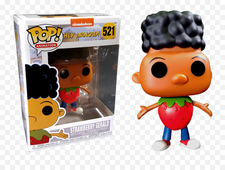 Hey Arnold - Gerald Berry Us Exclusive Pop Vinyl Figurine Strawberry Gerald Png,Hey Arnold Png