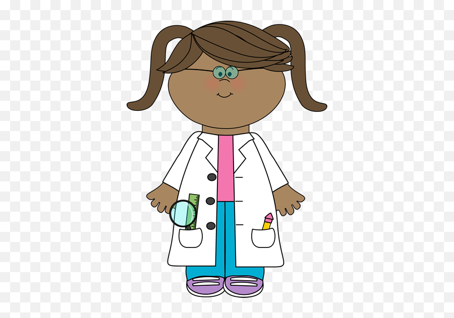 Png Young Girl Science Clipart - Science Clipart,Scientist Clipart Png