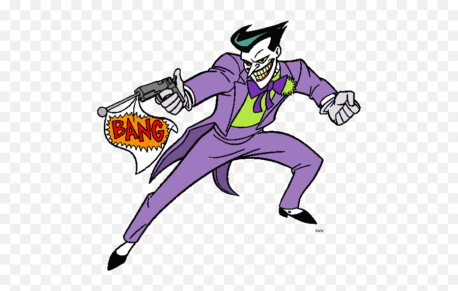 Joker Clipart Batman - Joker Cartoon Character Png,Joker Transparent